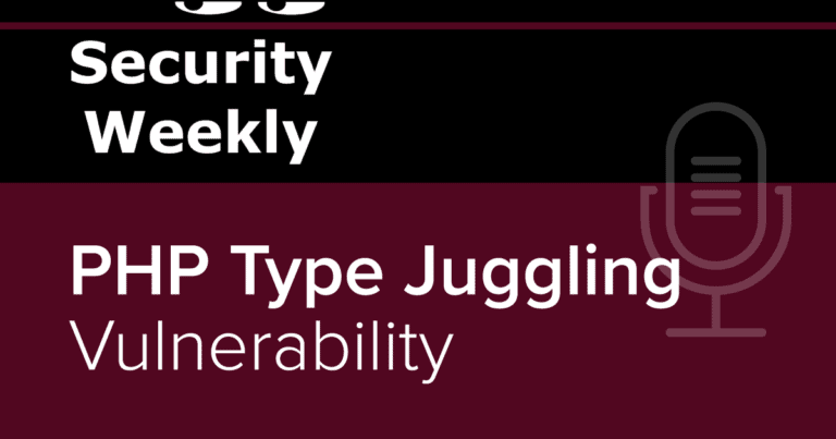 Sven Morgenroth Talks About PHP Type Juggling on Paul’s Security Weekly Podcast