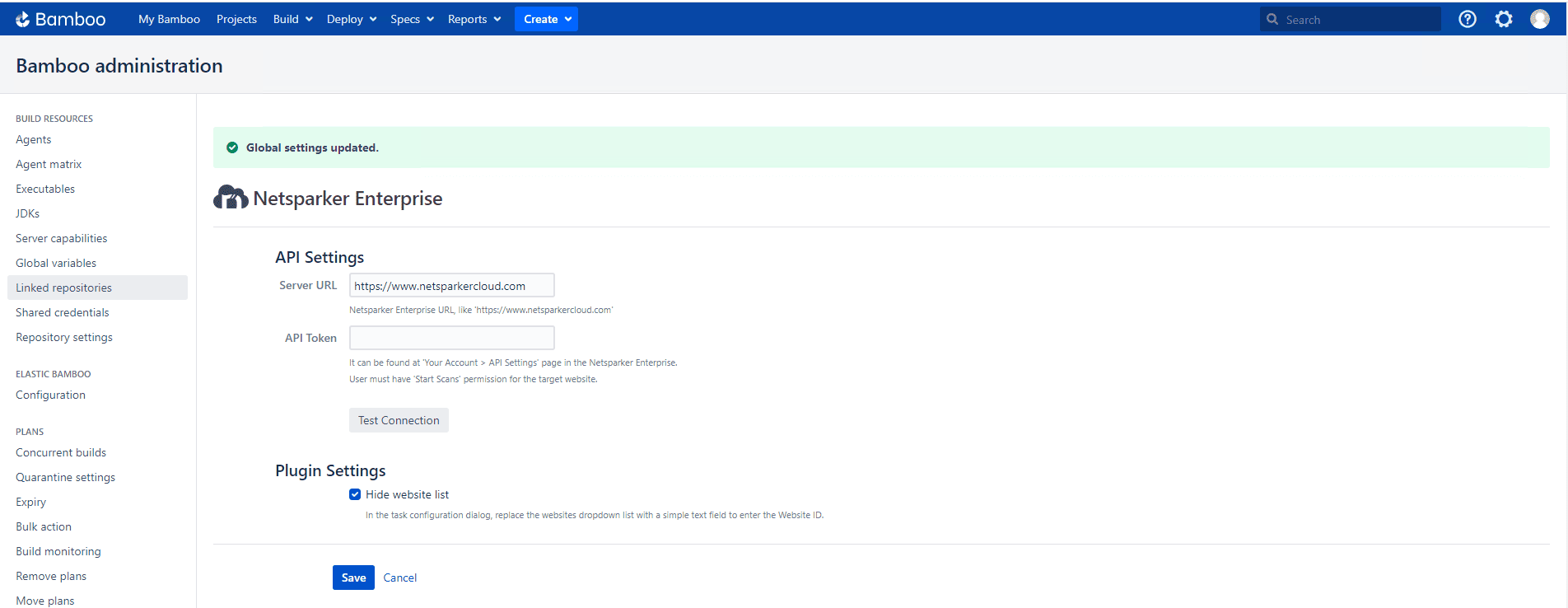 Integrating Invicti Enterprise with the Bamboo Plugin Invicti
