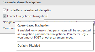 Query-Based Navigation in Scan Policy Editor