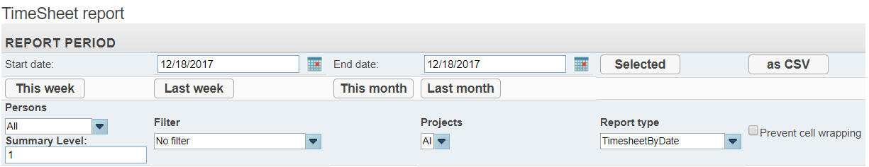 Users can examine activities on specific dates by filtering, as shown.