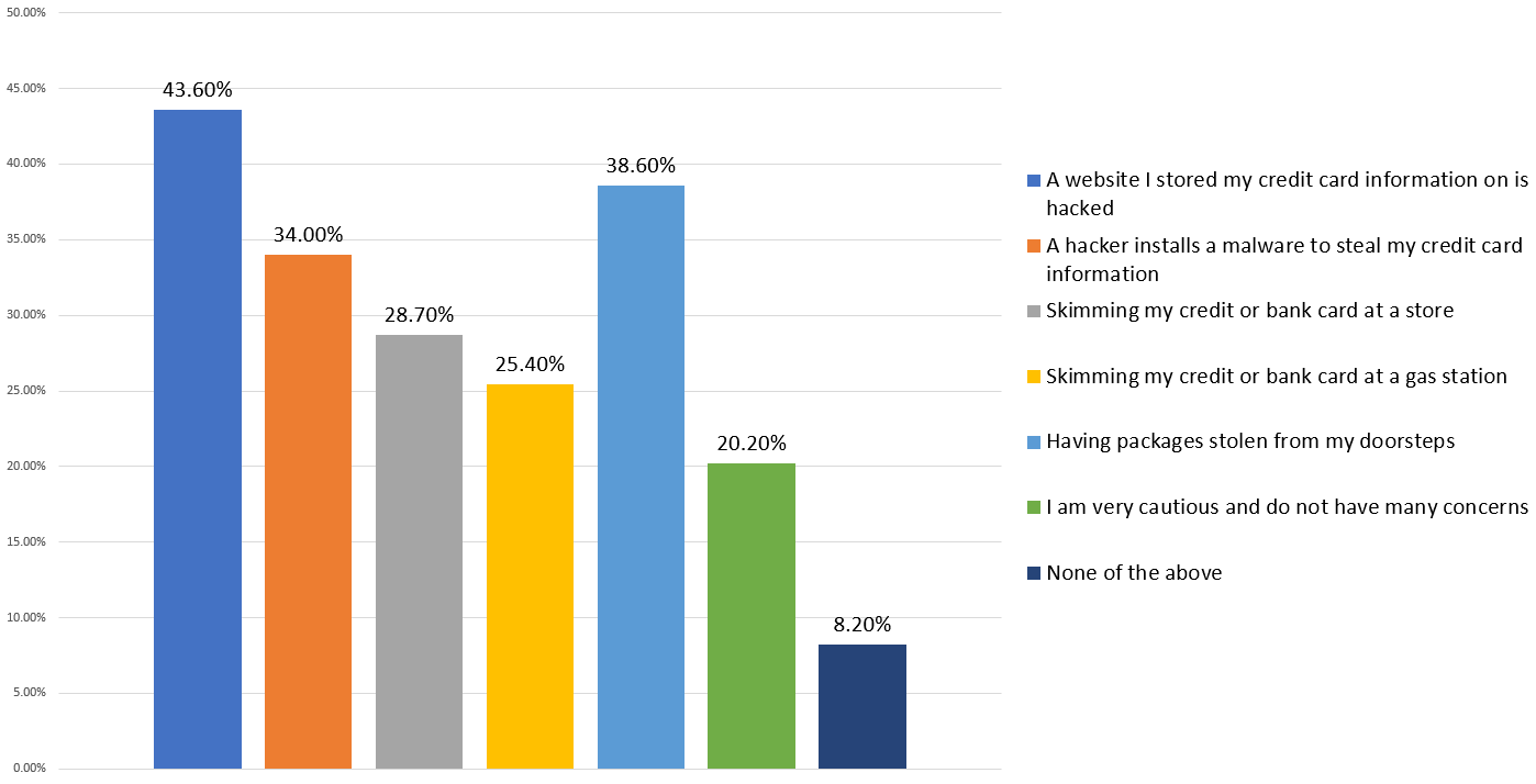 What, if any, is your biggest concern during the holidays when shopping online?