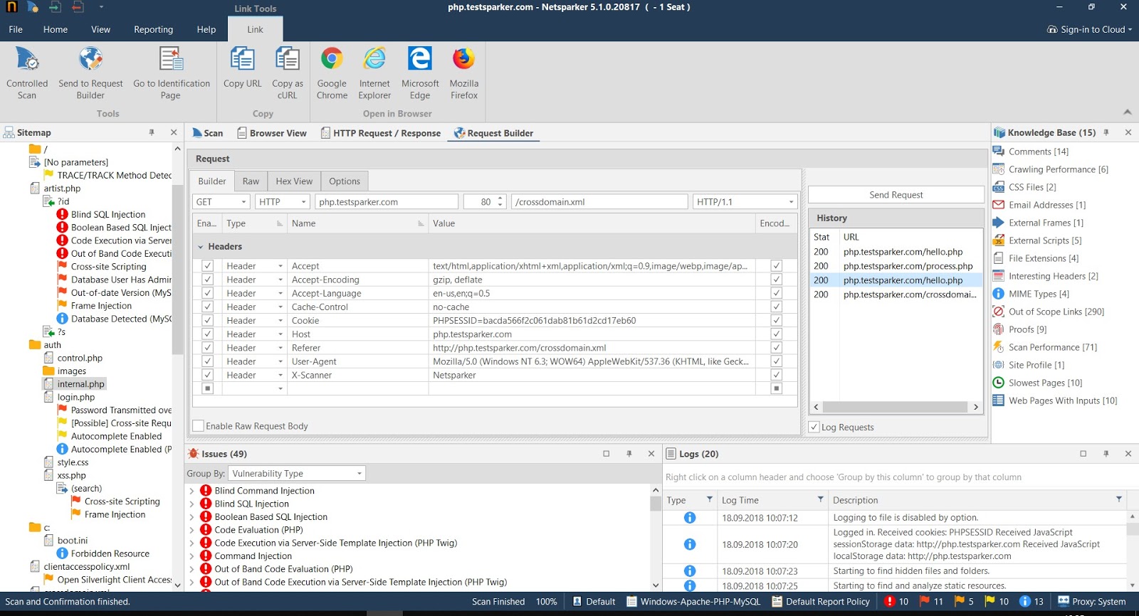 HTTP Request Builder Invicti