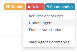 Updating Agent from Invicti Enterprise