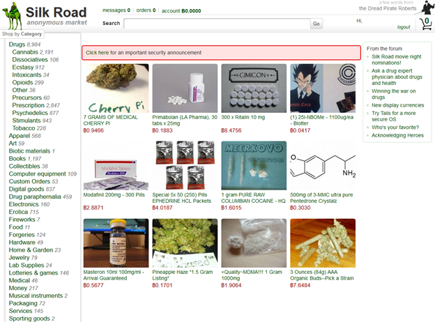 The Silk Road website